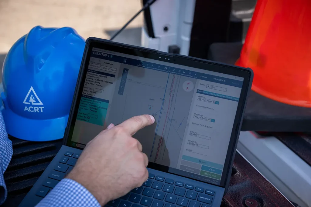ACRT's Visualizer delivers near real-time analytics and performance monitoring for utility vegetation management programs — transforming field data into actionable insights that help utilities identify trends, validate execution, control costs, and strengthen program accountability.